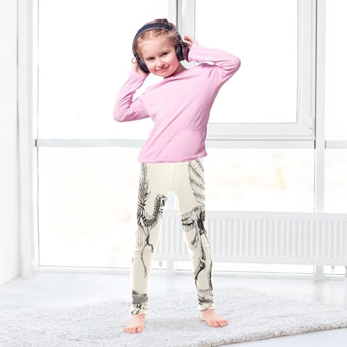 Toddler Girls Leggings Printed Yoga Pants Leggings Spinosaurus Skeleton Fossil for Kids4