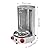 CRYBY 3000W Gas Doner Kebab Machine, Gas Vertical Broiler Machine Spinning Doner Kebab Gyro Grill Machine, Rotating Kebab Oven Chicken Roaster Cooker Machine Barbecue Machine for Home Restaurant Party