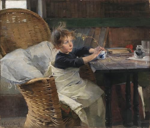 Murales il Convalescente di Helene Schjerfbeck cuadro decoración 60x90