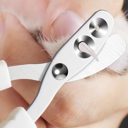 Half Forest 6 Stück Katzen Nagelschere Set Krallenschere Katzen Mit 2 Mm Und 4 Mm Löchern Mit Feile, Geeignet Für Kleine Haustiere Wie Katzen, Hunde, Hamster Usw.