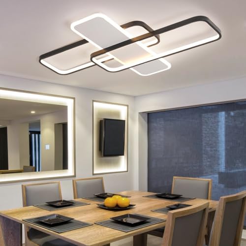 Luces de techo embutidas simples de 3 cuadrado aluminio led para comedor y sala de estudio 5
