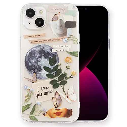 Ya en manzanajugosa.com: INLOYGEM Funda para iPhone 13 con diseño de diseño, resistente a los golpes, transparente y suave TPU fina, funda de silicona con foto artística impresa para Apple iPhone 13 arte vintage