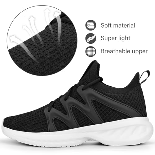 Image of Pujcs Women Shoes Lightweight Tennis Shoes Non Slip Gym Workout Shoes Breathable Mesh Walking Womens Sneakers
