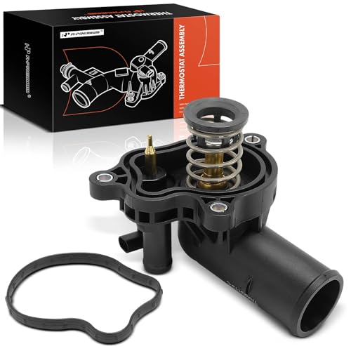 A-Premium Engine Coolant Thermostat Housing Assembly W/Thermostat & Sensor Compatible with Dodge, Jeep, Ram - Durango 16-22, Gladiator 20-22, Grand Cherokee 16-21, Wrangler 18-22, 1500 19-22 - V6 3.6L