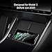 TAPTES Wireless Charger for Tesla Model 3 2017 2018 2019 2020 Accessories,Wireless Phone Charging Pad Car Interior Center Console Accessories for Any Enable Phone(Pre-June 2020)