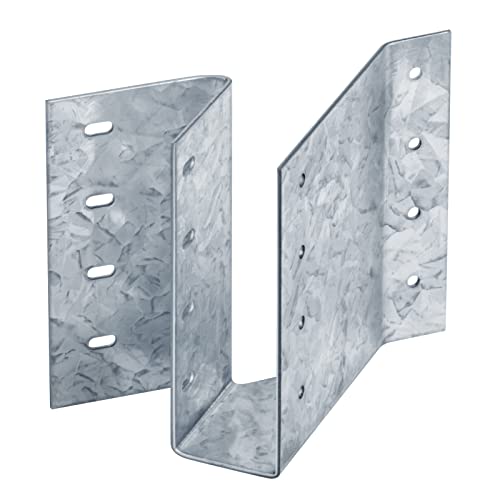 Support de solive en U 45 degrés en acier galvanisé durable - 2