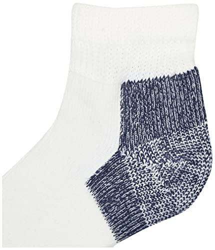 Thorlos Running Mini-Crew 3-Pair Pack White/Navy Xl (Men's Shoe 13-15) #TOP2
