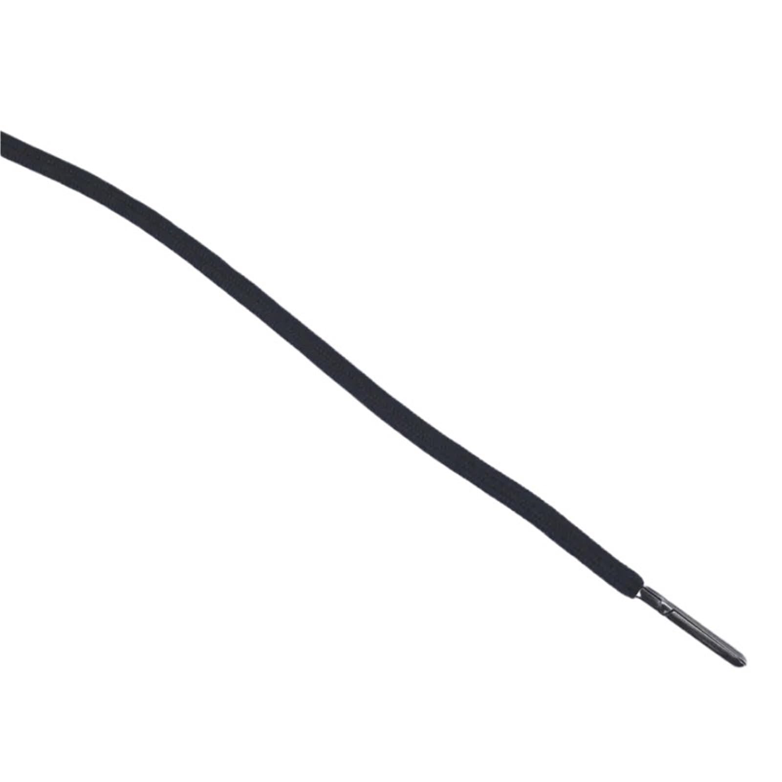 Drawstring Cord 130cm 5mm Round Braided Waist Cord Hoodie Sweatpants Replacement Drawstring DIY Garment Sewing Supplies(Black)