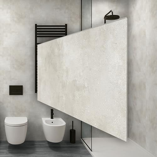 Wandpaneele Klebefliesen Packung mit 2,16 m² - 12 Stück | Wandverkleidung Bad Dusche Küchenrückwand SPC-Vinyl 60x30 cm | wasserfest, kratzfest, alte Fliesen überkleben