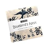 Bluebirds Nest Mini Charm 9800MC by Kansas Troubles from Moda.Fabrics by The Pack