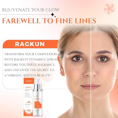 Image of Ragkun Vitamin C Brightening Serum for Face, Super Vitamin C for Women Men, Firming Anti Aging Wrinkle 8