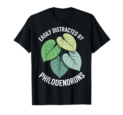 Easily Distracted by Philodendrons Houseplant T-Shirt