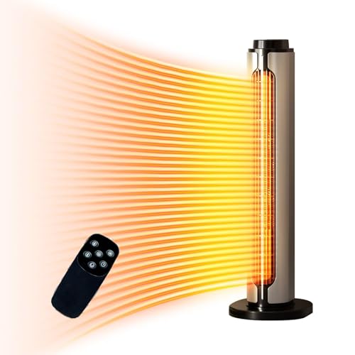 TAQISONG セラミックヒーター 速暖【2秒速暖 ECO省エネ 冷暖両用 100°首振り】 電気ヒーター 暖房器具 電気ファンヒーター 電気ストーブ 節電対策 3段階切替 リモコン操作 転倒自動OFF 過熱保護 足元 暖房 低騒音 脱衣所/トイレ/洗面所/風呂/部屋/浴室/リビング 8-16畳 日本語説明書 PSE認証済