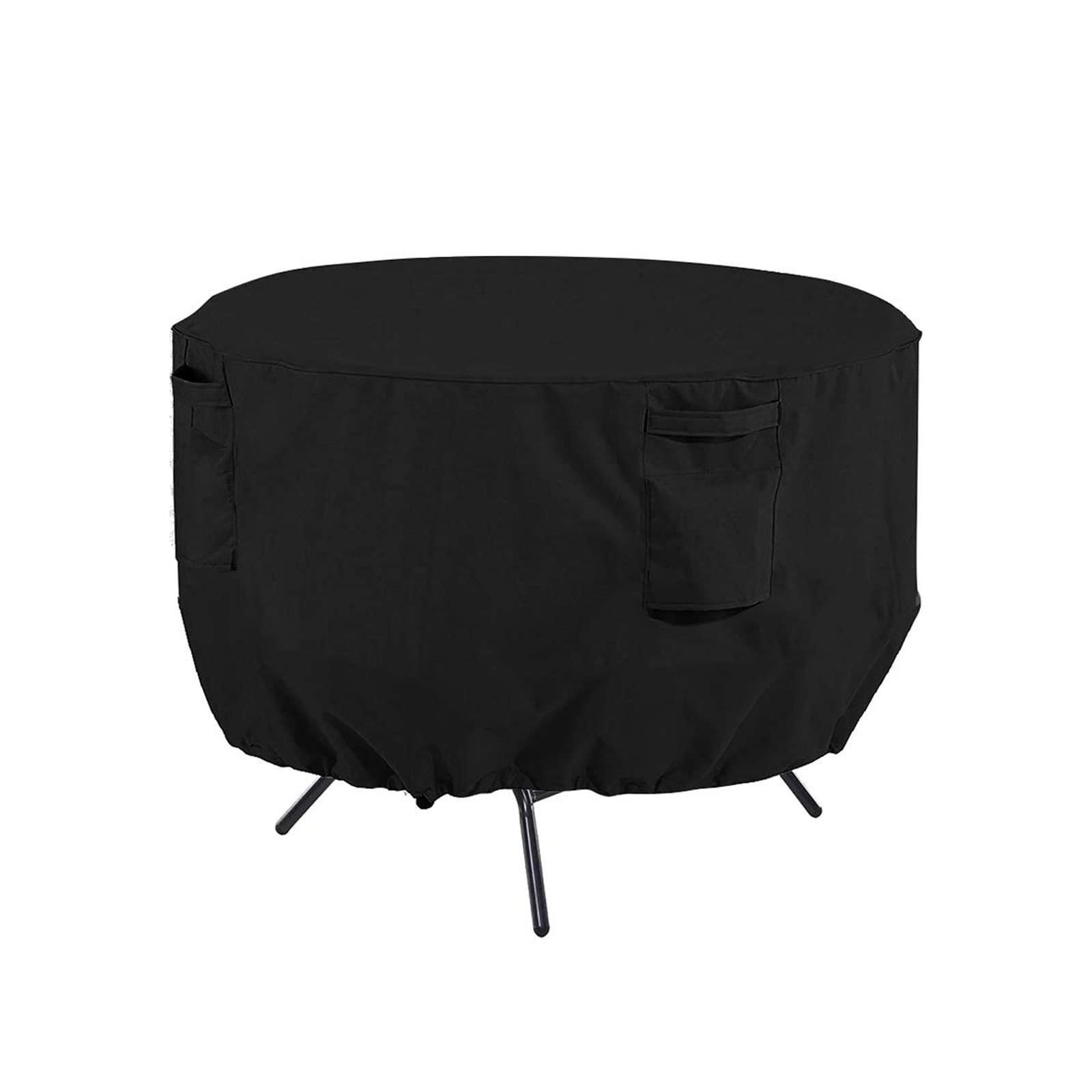 Scorpiuse Round Patio Table Cover Heavy Duty 420D Waterproof Outdoor Furniture Cover Dining Table Cover (M- 36