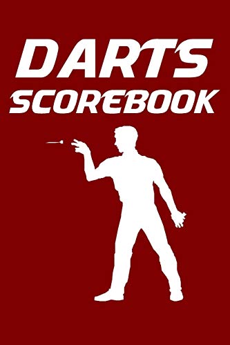 Darts Scorebook: 6x9 darts scorekeeper with checkout chart and 100 scorecards