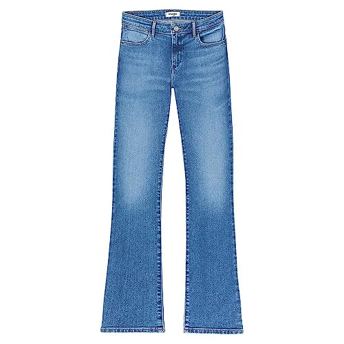 Jean bootcut pour femme Wrangler pantalon denim stretch taille normale