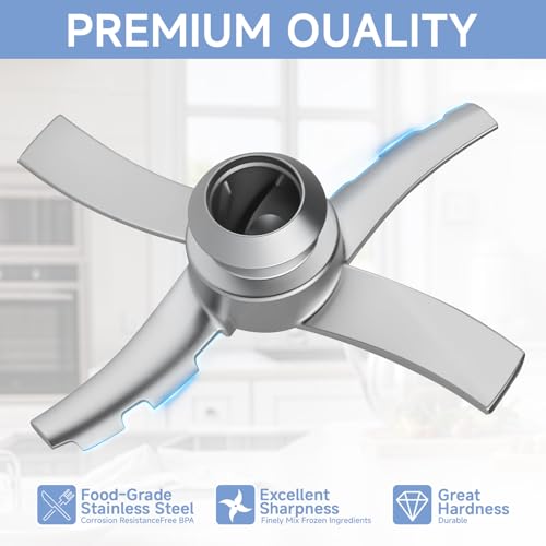 Image of Replacement Paddle Compatible with Ninja Swirl Creami NC701 Series Ice Cream Makers,Replacement Parts Blade for Ninja Creamy Soft Serve NC701 NC701C