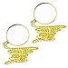 Produktbild 2 PCS HäNgende Lupe, Portable 5X Lupe Monokel-Objektiv Mit HäNgenden Halskette, Novelty unisex monokel, loupe Kette Schmuck Lupe mit Anhänger Optische Linse (Gold)