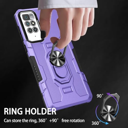 Coque Xiaomi Redmi 10 rigide anti-choc contre chutes violette - 7