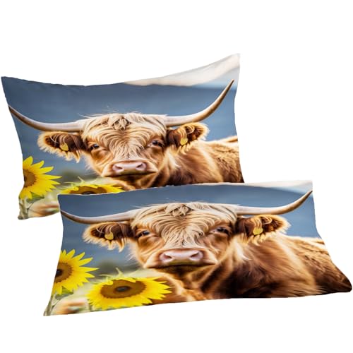 Parure lit 2 personnes fleur de vache 240x260 haut de gamme durable