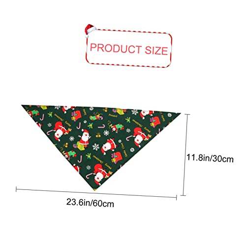 Balacoo 9 Peças Toalha Triângulo Animal De Estimação Bandanas De Cachorro De Natal Babadores De Cach