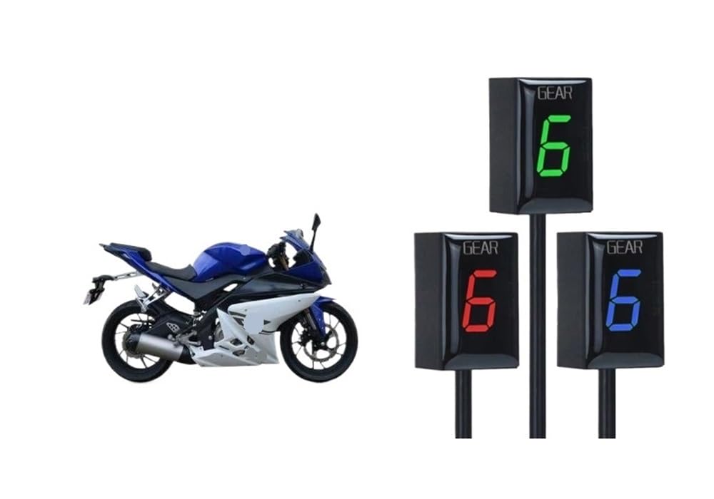Indicador Marchas Motocicleta Indicadores De Marcha para YZF-R125 YZF R125 2008-2013 R15 2008-2018 Indicador Motocicleta Velocidad Pantalla Digital