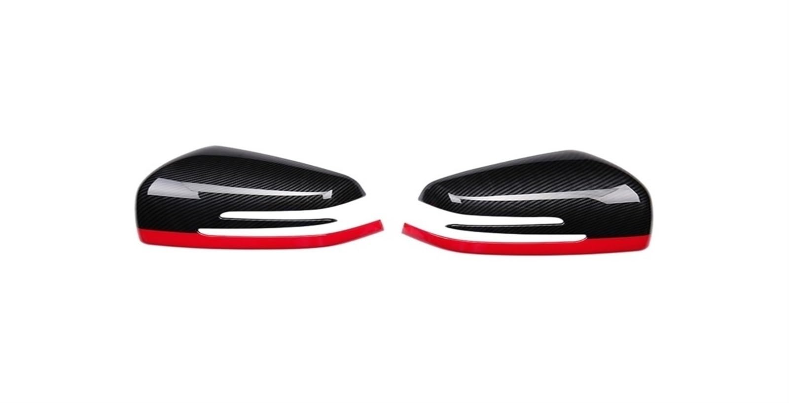 Coque rétroviseur carbone rouge haut de gamme pour Benz - 8