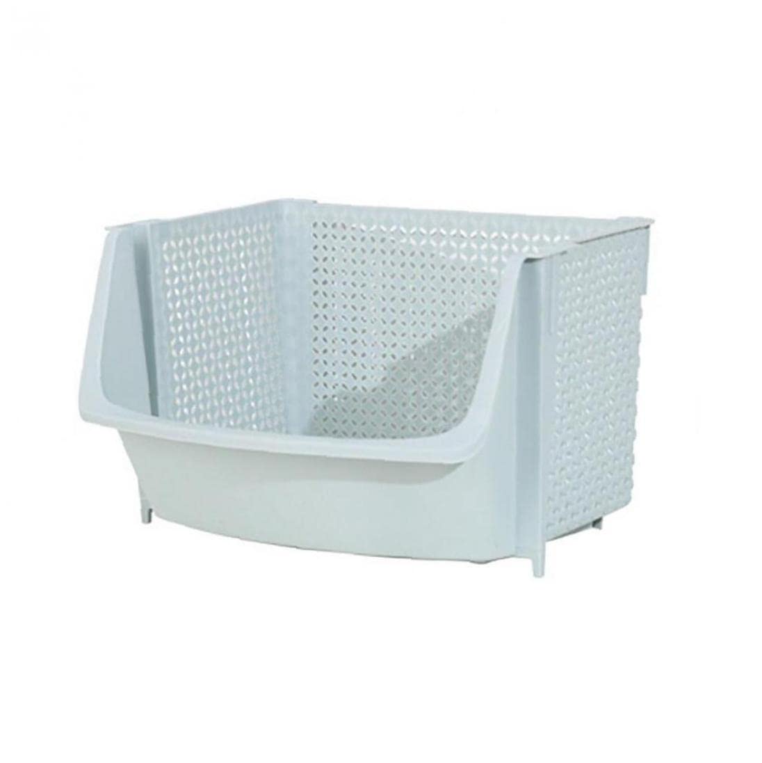 Cesta vegetal apilable para eliminar el desorden de frutas y bocadillos en su cocina