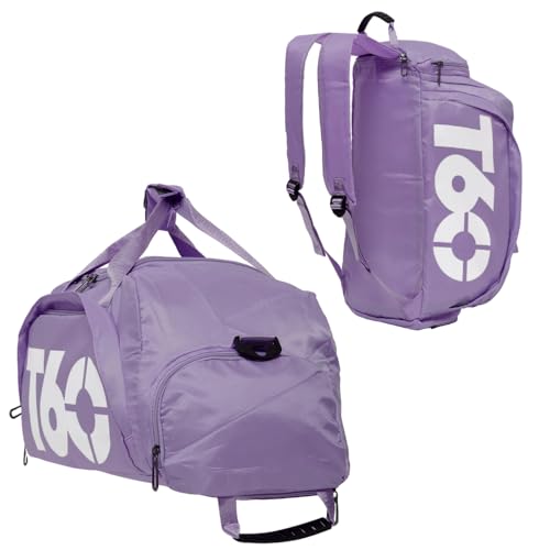 Mochila Bag T60 Multifuncional Unissex Esportiva Academia Natação Ciclismo Escolar Trabalho Passeio Casual Viagem - Cores Diversas - Variadas (Lilás)
