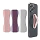 kwmobile Smartphone Fingerhalter 3 Set - Handy Halter Griff Halterung Einhandbedienung - 3X Handyhalter in Brombeere Rosegold Silber