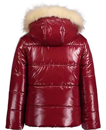 HUDSON Girls' Hooded Winter Puffer Jacket, Heavy Weight Coat with Full Length Zipper3