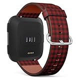 Q-Beans Replacement Band, Compatible with Fitbit Versa/Versa 2 / Versa Lite - Leather Band Bracelet...