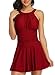 Misolin Damen Badekleid Neckholder Badeanzug Einteiler Strandmode mit Bottom Slip