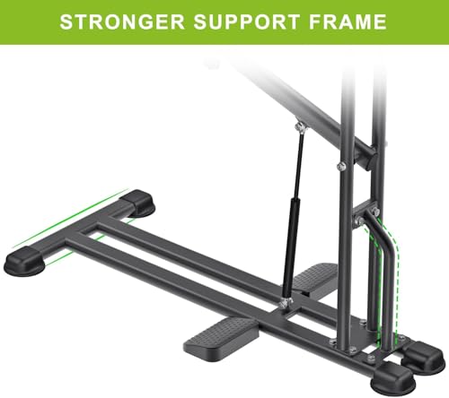 Image of Kipika Squat Machine - Home Gym Workout Equipment for Total-Body Fitness - Low Impact Glute Leg Cardio Trainer with Ergonomic Multi-Grip Handle - 7 Position Seat Adjustment Durable Steel Construction