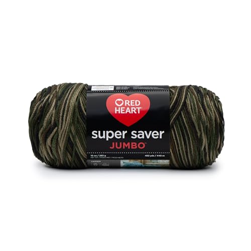 Image of RED HEART Super Saver Jumbo Yarn, Camouflage