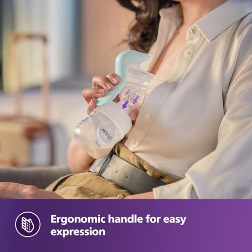 Image of Philips Avent Essential Manual Breast pump SCF417 /11 | Easy Silicone massage cushion & Ergonomic handle, Soft & Gentle, BPA Free