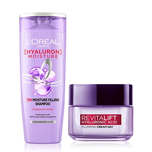 L'Oréal Paris Moisture Filling Shampoo, With Hyaluronic Acid, For...