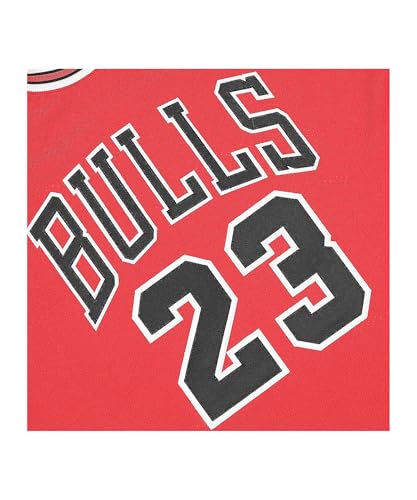 Auténtica camiseta de la NBA de Mitchell & Ness: Chicago Bulls Michael Jordan #23 rojo, Rojo -, Small