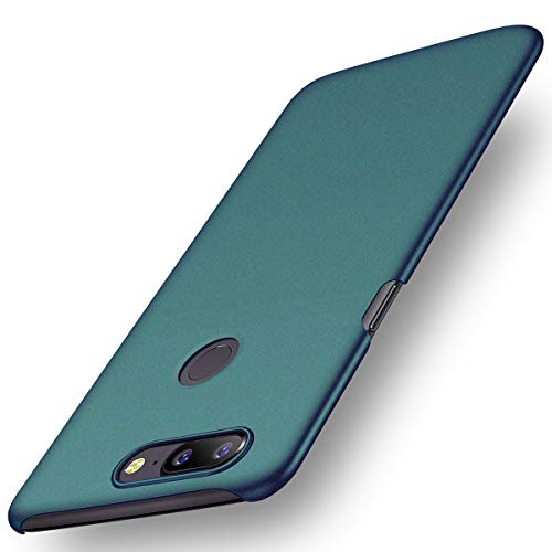 ACMBO for OnePlus 5T A5010 Case, [Sand Gravel Series] Ultra Thin Slim Fit [Anti-Drop] Shockproof Hard Plastic Phone Cases Cover Compatible for OnePlus 5T (1+5T) 6.01 inch, Gravel Green