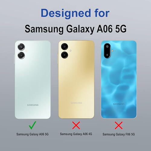 Image of Zapcase Back Case Cover for Samsung Galaxy A06 5G | MagSafe Case with Built-in Metal Ring | Supports MagSafe Charger, Wallet & Car Mount | Shockproof Hybrid PC + TPU | Black