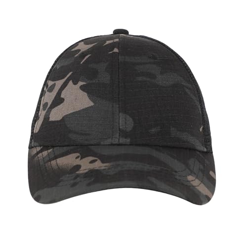 Kids Camouflage Baseball Hat UV Protection Baseball Sun Cap for Boys Girls Adjustable Trucker Hat Outdoor Sports2
