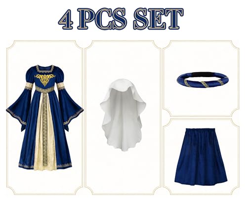 Vestido Medieval para Niñas ReliBeauty miniatura 3