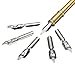 Feather Quill Pen Vintage Feather Dip Ink Pen Set Copper Pen Stem Writing Quill Pen Calligraphy Pen As Christmas Birthday Gift Set (Navy Blue)