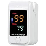 DAMAKBI Pulsioxímetro - Oximetro Profesional De Dedo - Pulsómetro - Medidor De Oxígeno En Sangre - Medidor Frecuencia Cardiaca - Sin Pinchazos - Saturador Oxigeno Dedo - Frecuencia Cardiaca - Sensor