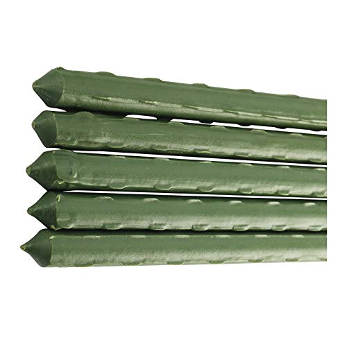 HYDDNice 50Pcs 4FT x 7/16\" Garden Stakes Plant Stakes Plant Cage Supports with 328FT Twist Ties for Sapling Tomato Cucumber Bean Climbing Plants Grow - Thumbnail 2