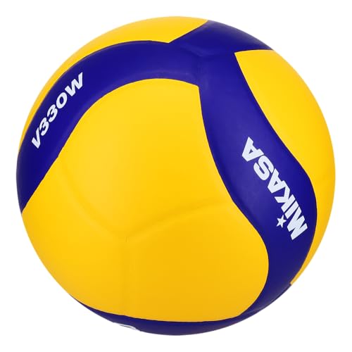 Mikasa V330W, Competition Club Indoor Game Volleyball, Blue/Yellow