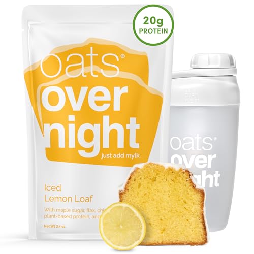 Oats Overnight Iced Lemon Loaf - Overnight Oats with 20g