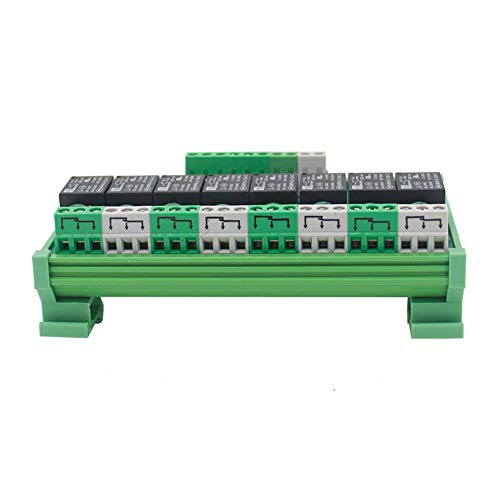 Módulo de relé FY-T738-24VACDC de 8 canales para montaje en panel DIN 4