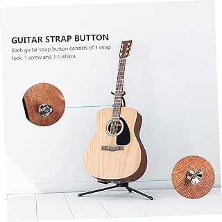 ERINGOGO 30 Pièces Boucle De Sangle De Guitare Boutons De Sangle De Basse Électrique Serrures De Sangle Centrale De Guitare Broches D’Extrémité En Métal Chevilles De Sangle De Guitare - Les Beatles, Paul McCartney, John Lennon, RIngo Starr, George Harrison ERINGOGO 30 Pièces Boucle De Sangle De Guitare Boutons De Sangle De Basse Électrique Serrures De Sangle Centrale De Guitare Broches D'Extrémité En Métal Chevilles De Sangle De Guitare – Image 2