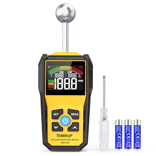 TEMIRUP Pinless Moisture Meter for Wood and Walls